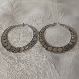 John Hardy Dot Sterling Silver Hoop Earrings